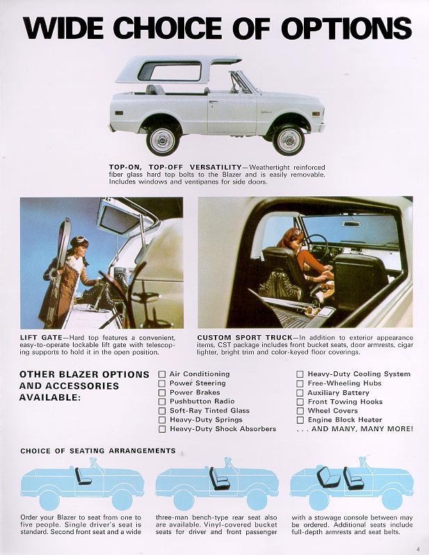 1969 Chevrolet Blazer Brochure Page 2